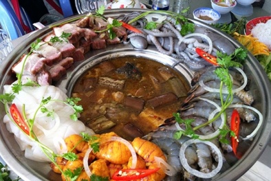 Hóa chất sôi trong nồi lẩu